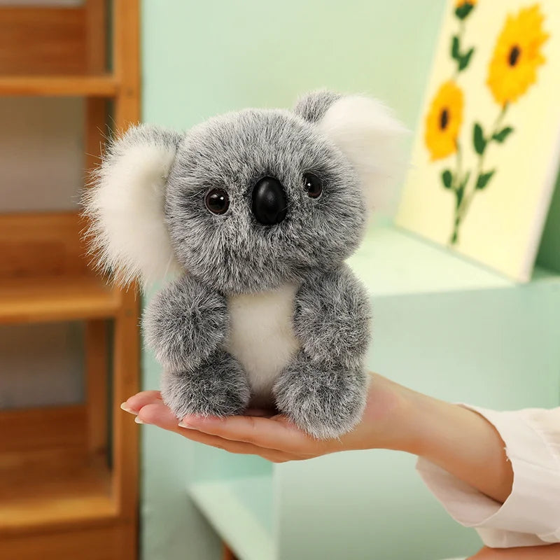 Lovely Australia Koala Plush Toys Furry Koala Bear Plush Dolls Stuffed Soft Animal Pillow for Friend Birthday Christmas Gift