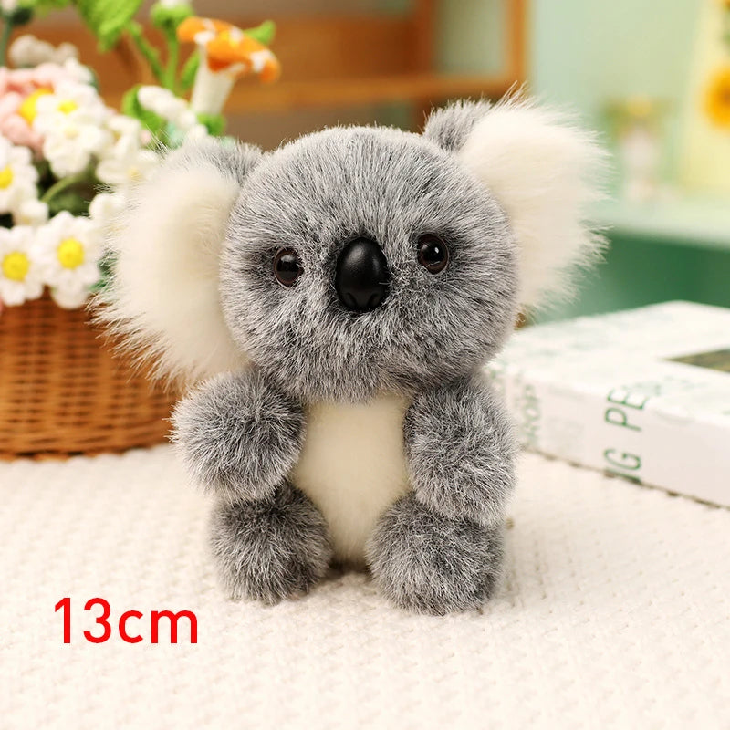 Lovely Australia Koala Plush Toys Furry Koala Bear Plush Dolls Stuffed Soft Animal Pillow for Friend Birthday Christmas Gift