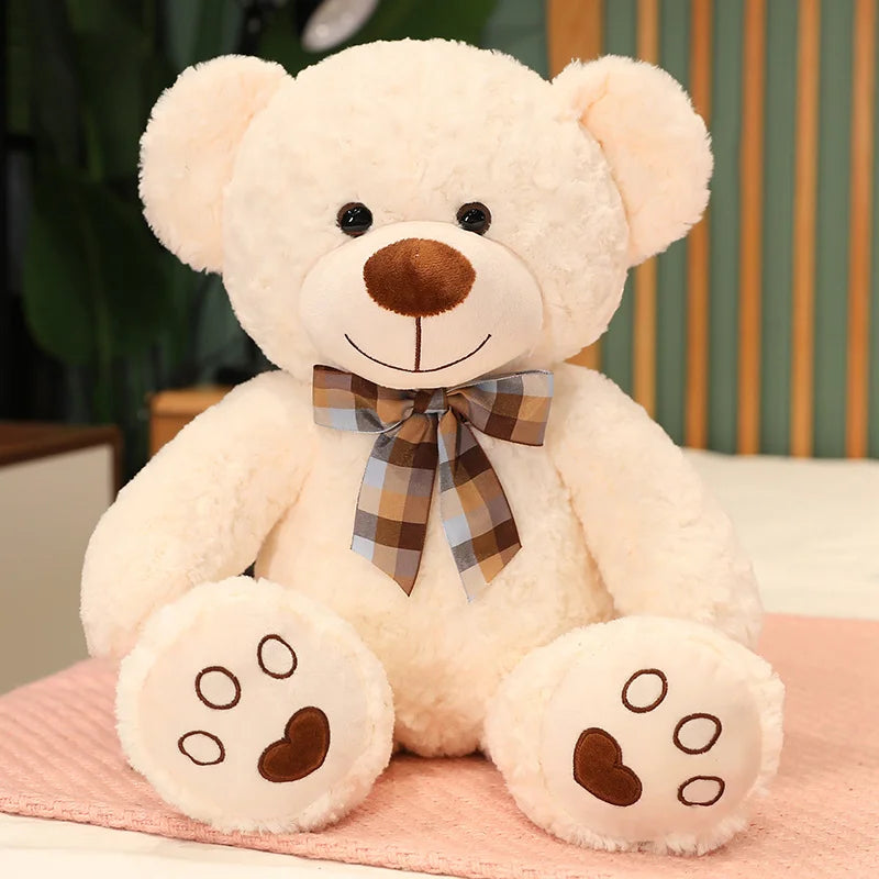 35/50/60CM Cute Classic Teddy Bear Plush Toys Kawaii Bow Tie Bear Plushie Pillow Stuffed Soft Dolls for Kids Girls  Lover Gifts