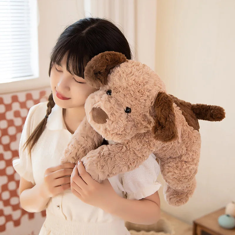 1Pc 35/45/55CM Kawaii Plush Dog Plush Toys Stuffed Soft Lying Dog Pillow Cute Toy for Christmas Birthday Gifts