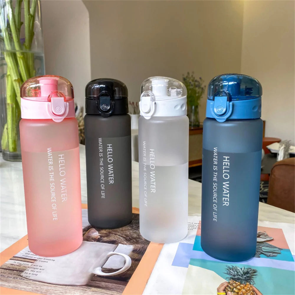 780Ml Water Bottle With Bounce Cover Leak Proof Sports Drinkware Strap Reusable Portable Water Bottle For Kid Women Fitness Gift