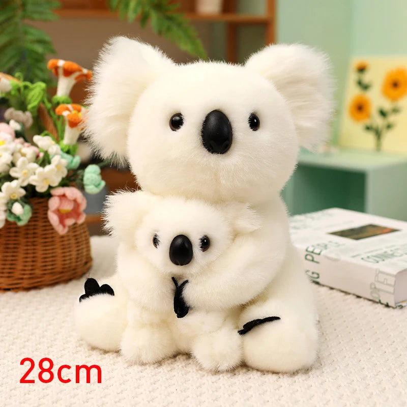 Lovely Australia Koala Plush Toys Furry Koala Bear Plush Dolls Stuffed Soft Animal Pillow for Friend Birthday Christmas Gift