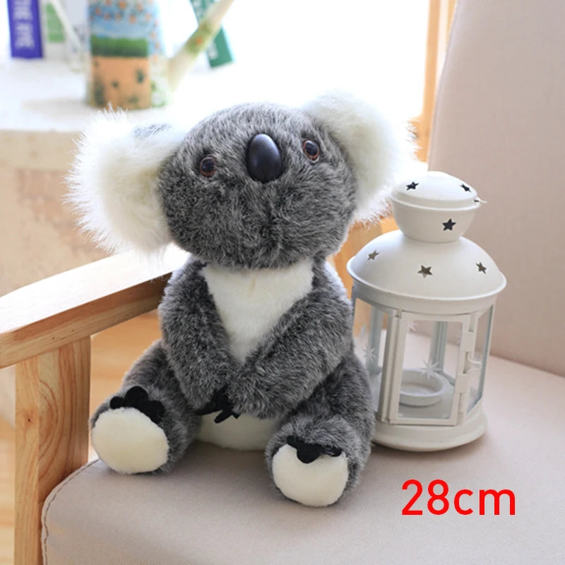 Lovely Australia Koala Plush Toys Furry Koala Bear Plush Dolls Stuffed Soft Animal Pillow for Friend Birthday Christmas Gift