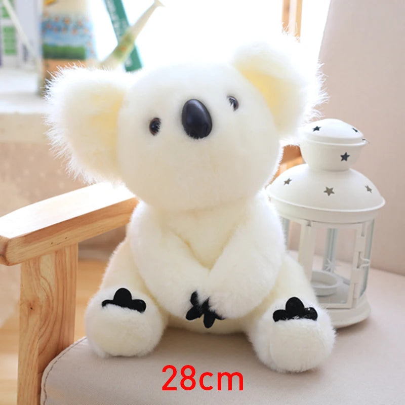 Lovely Australia Koala Plush Toys Furry Koala Bear Plush Dolls Stuffed Soft Animal Pillow for Friend Birthday Christmas Gift